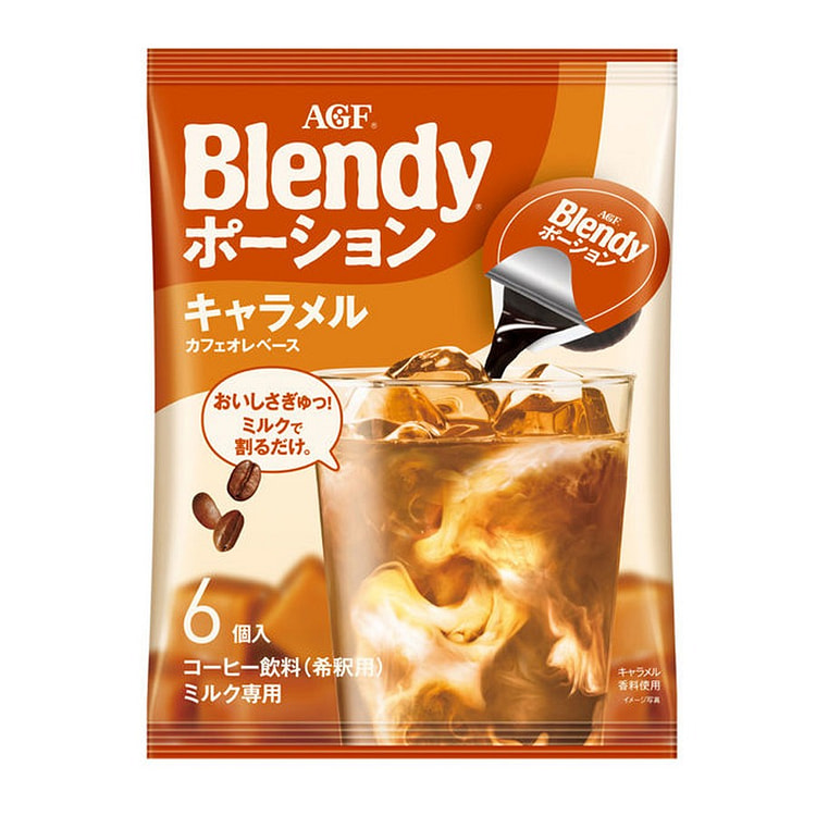 AGF Blendy 浓缩胶囊咖啡焦糖拿铁 6个入