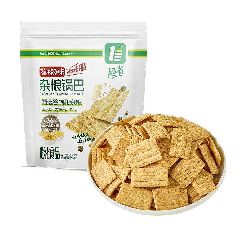 Crunchy Mixed Grain Rice Cracker, Spicy Sichuan 320 g