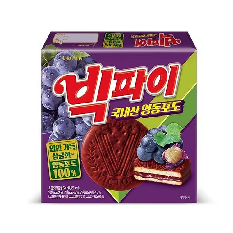 Crown Vig Pie Youngdong Grape 324 g