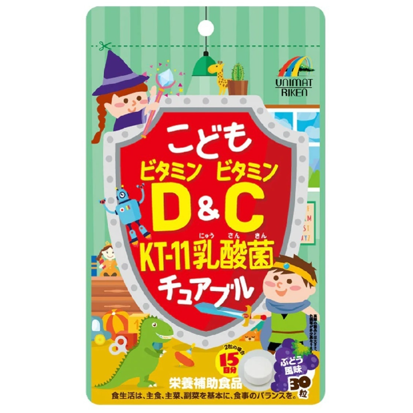 Vitamin D & Vitamin C Lactic Acid Bacterium (KT11) Chewable Tablet For