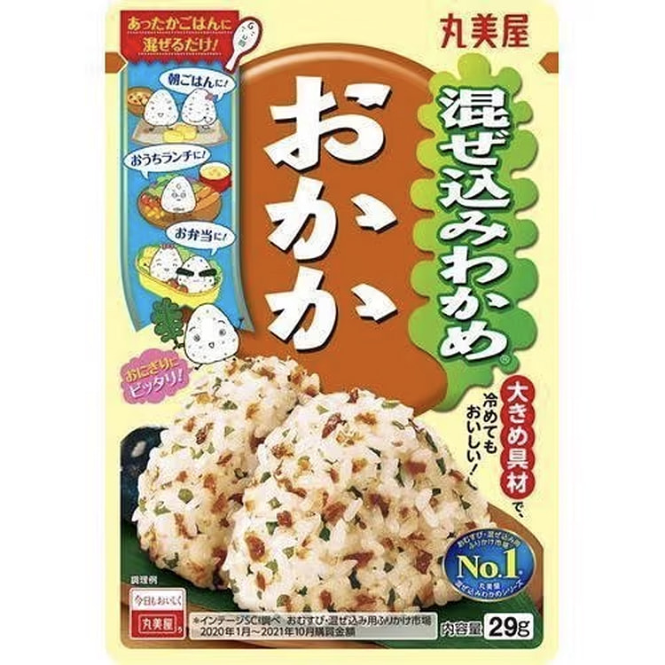Marumiya 混合裙带菜和鲣鱼片袋装 29 克