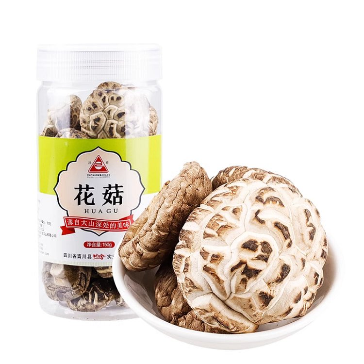 川珍花菇香菇干山珍蘑菇150g*1瓶