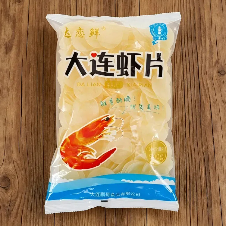 Dalian Fresh Original Color Shrimp Chips 500g 500 g