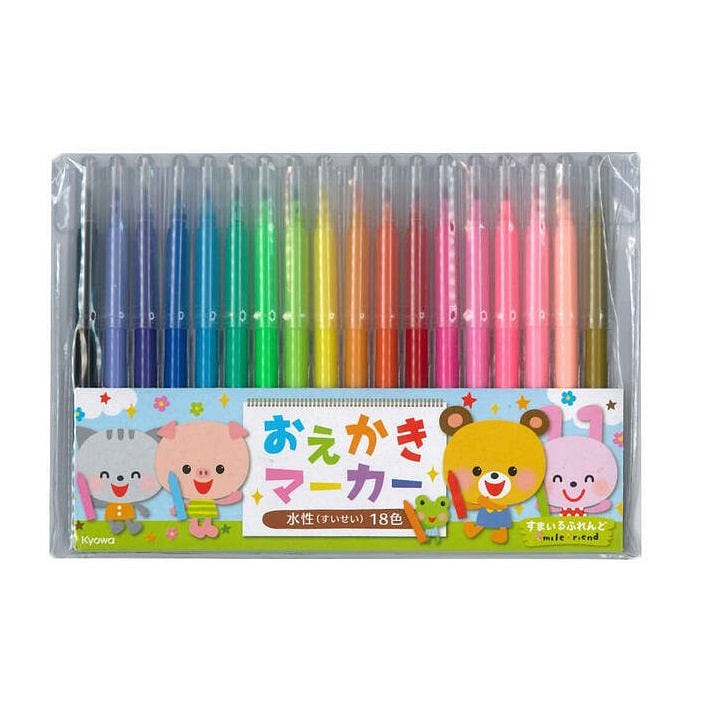 18 Colors Water-based Marker Set 1 份