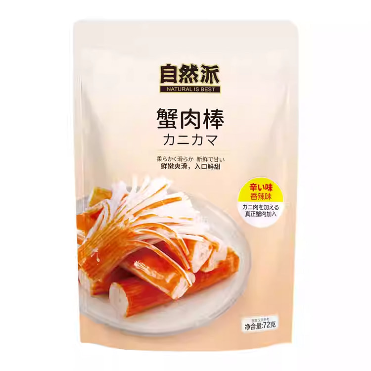 Natural Spicy Crab Stick 72g*1 pack 72 g