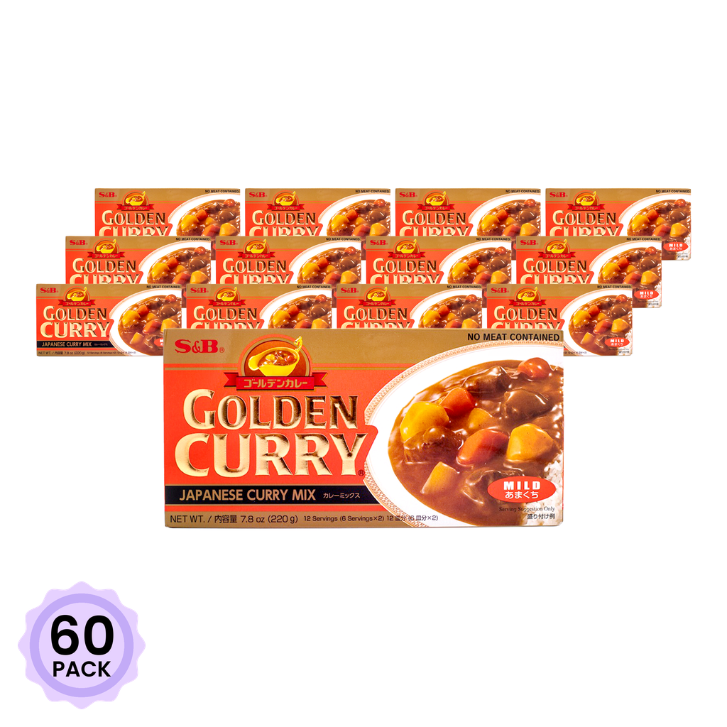 Get S&B Golden Curry Japanese Curry Mix, Mild 7.8 oz*60 pack
