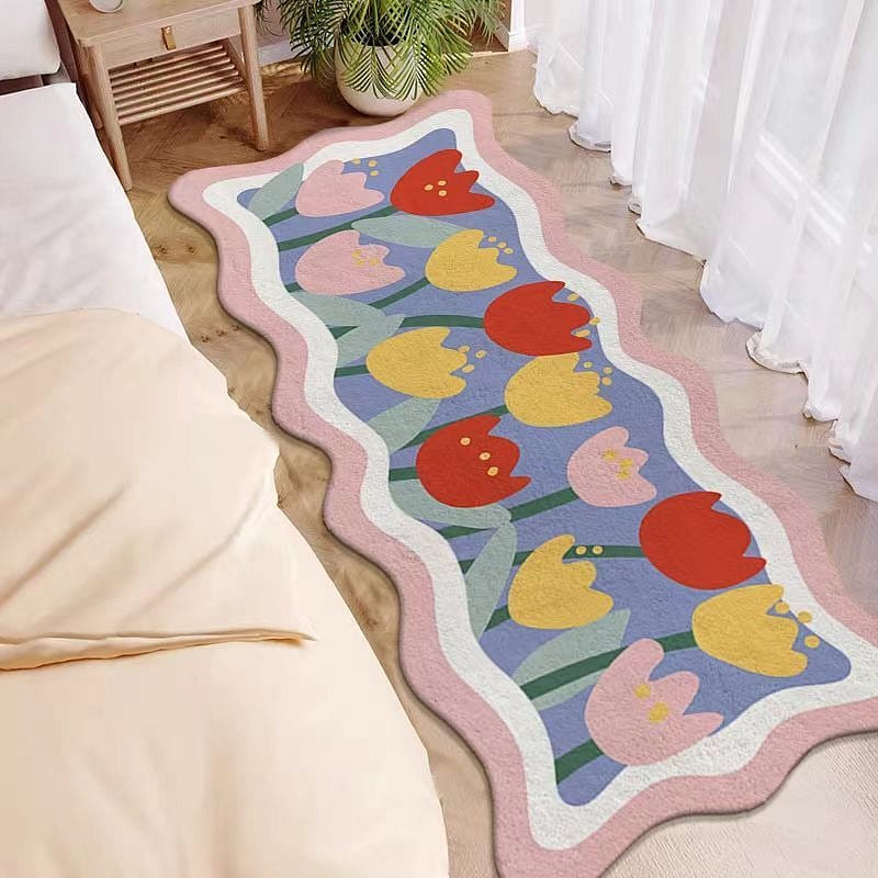 Cashmere-like Ultra Soft Fluffy Area Rugs Ins Style Shaggy Bedroom Carpet,pink 1 count