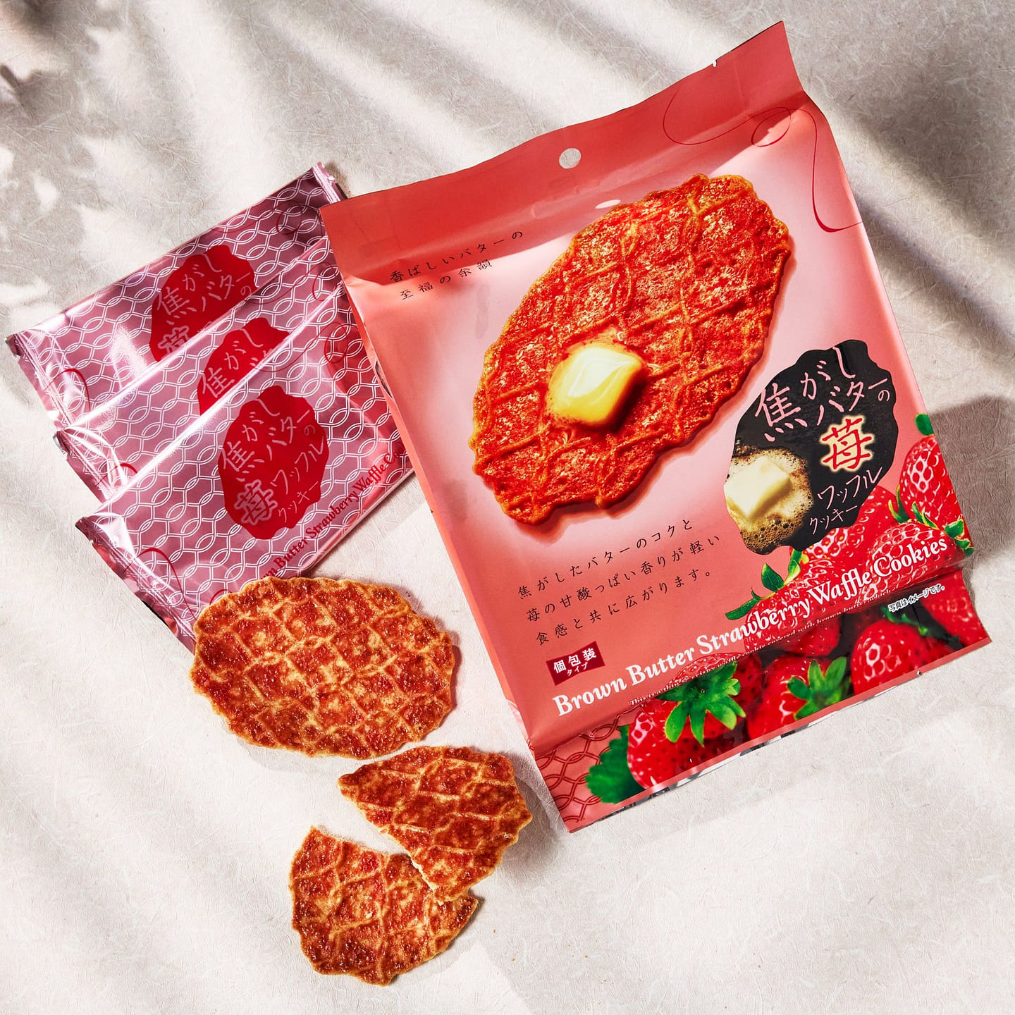 Strawberry Waffle Cookie (8 pieces) 111 g
