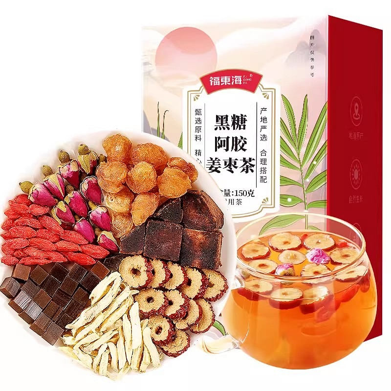 Fudonghai Brown Sugar Ginger Tea 15g*7 bags per bo 105 g