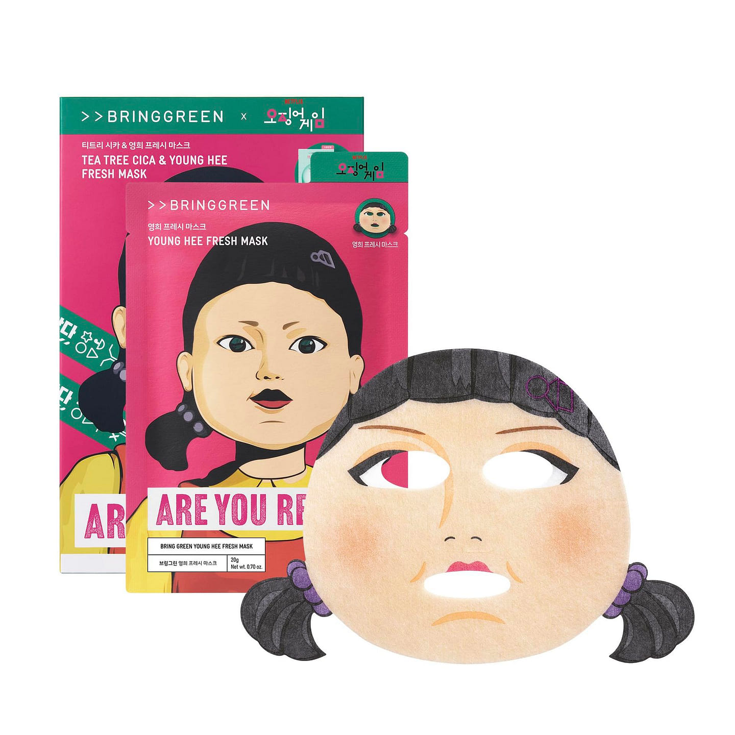 BRINGGREEN Squid Game Sheet Mask 10ea 1 each