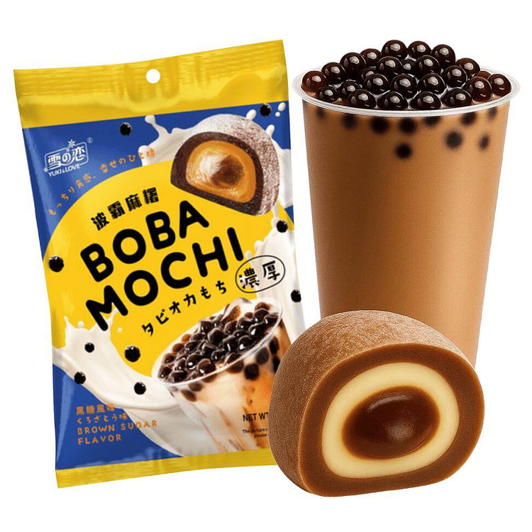 YUKI & LOVE Boba Mochi Brown Sugar Flv 120g 1 each