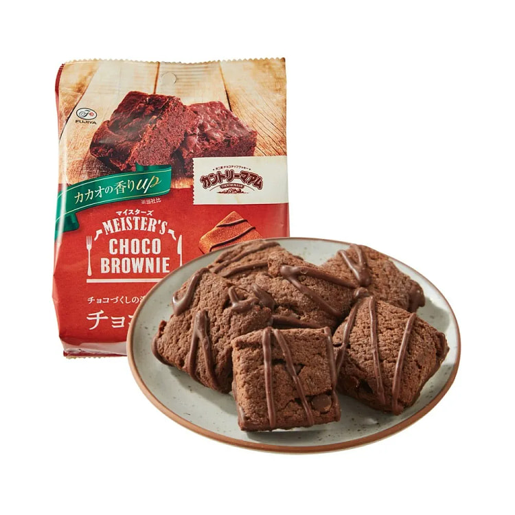 不二家 布朗尼巧克力味软曲奇 7枚 75.6 克