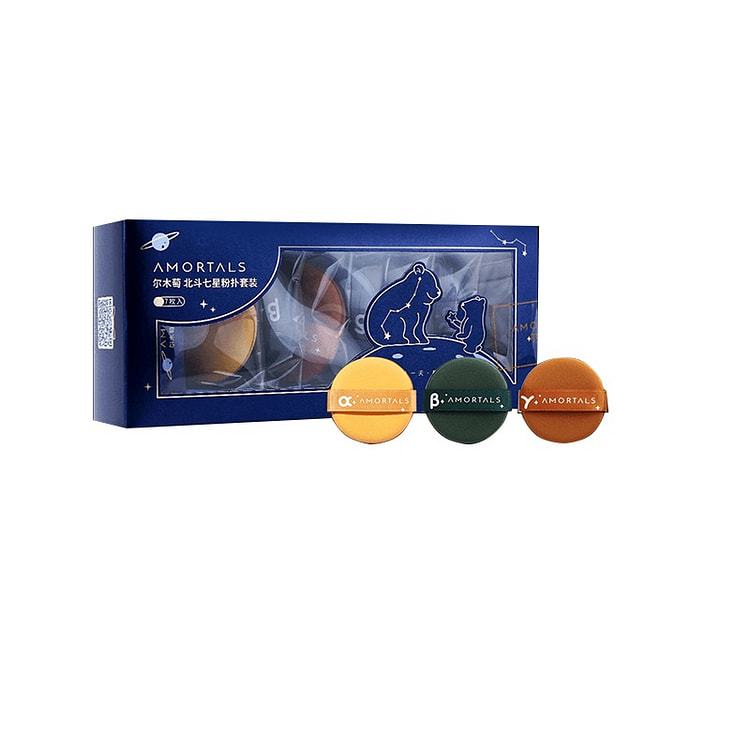 尔木萄粉扑七星气垫超软不吃粉干湿两用定妆 7pcs 7 份