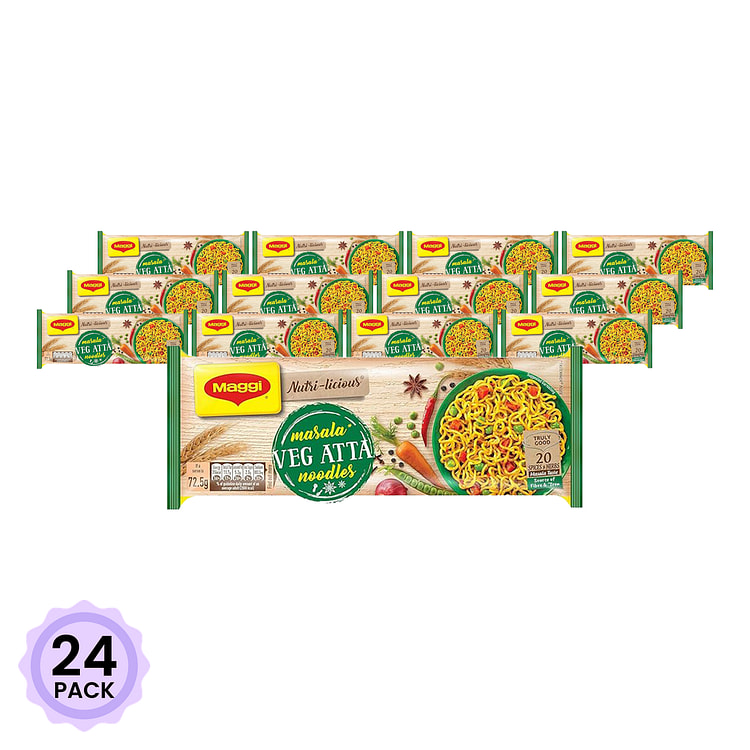 Maggi Masala Vegetable Atta Noodles 290 克*24 包