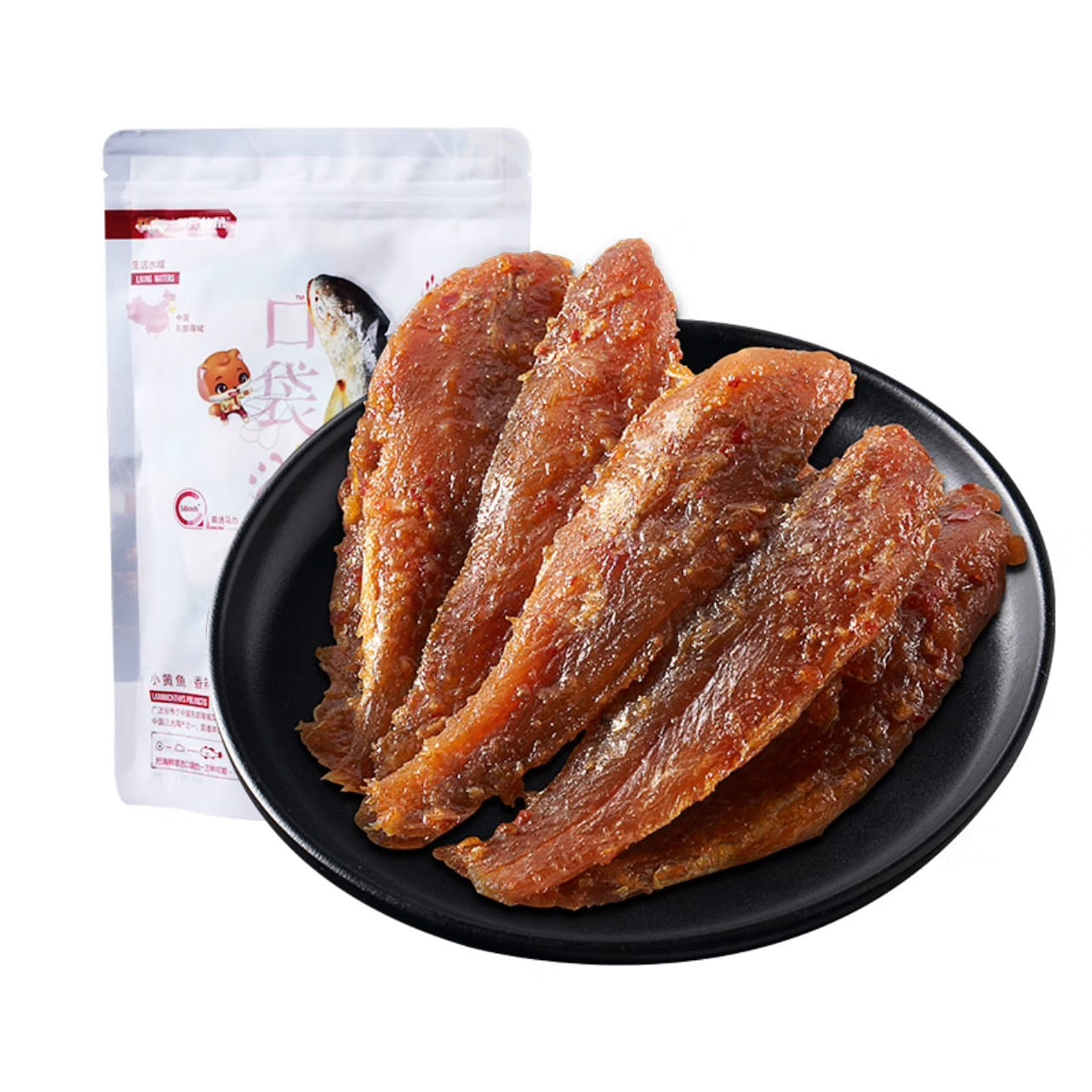 Three Squirrels Spicy Fried-Crisp Little Fish 96 g