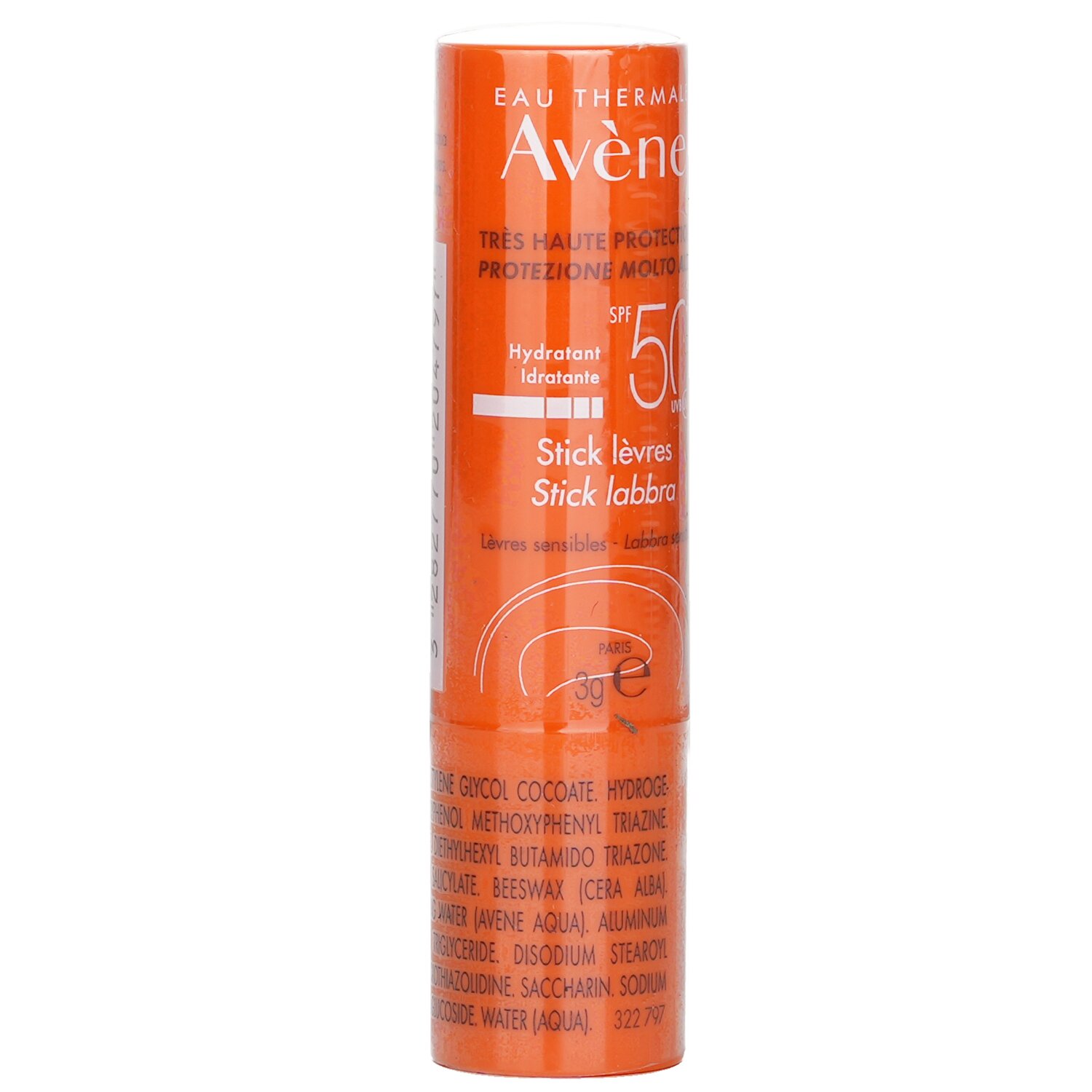 Avene Very High Protection Lip Balm SPF 50 (For Sensitive Lips) 3g