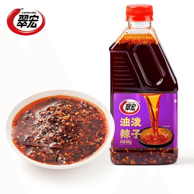 Cuihong Spicy Chili Oil 400g*1 Bottle 1 bottle