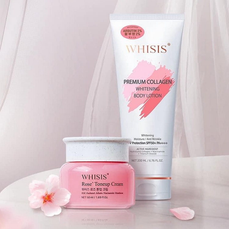 WHISIS 亮肤霜和身体乳液 SPF50 套装