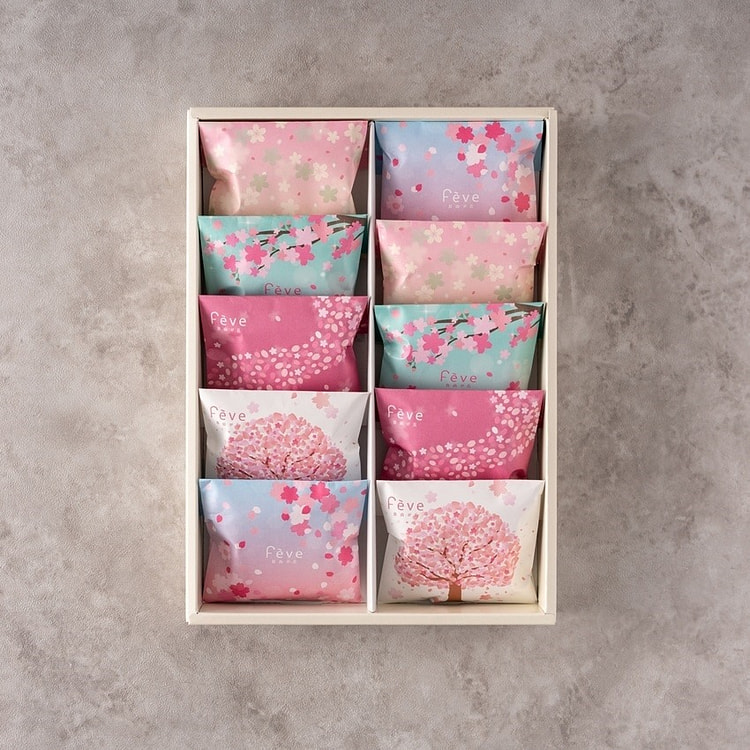 Feve Sakura Limited Nuts Assorted 10 Bags 1 box