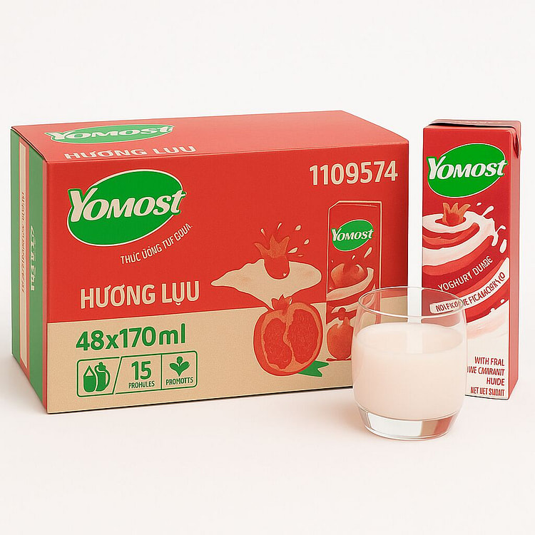 Yomost 石榴酸奶饮料 170ml x 48瓶
