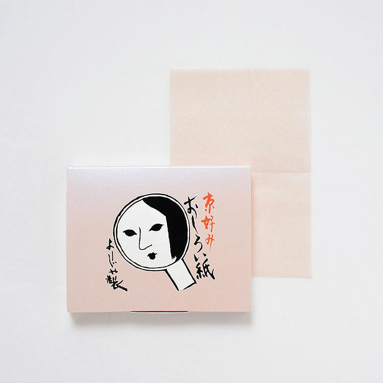 YOJIYA Oil blotting Paper 60 pcs peach pink 1 each