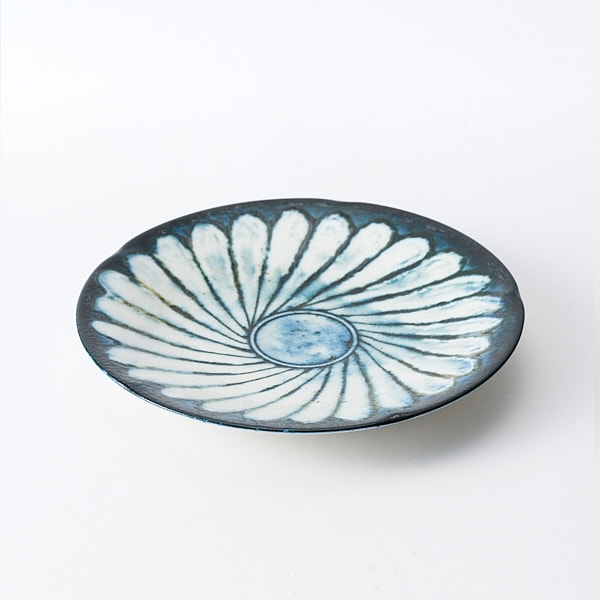 Chợ gốm Mino Ware: Đĩa Reiwa Kohiki (Hoa) 5.0 inch