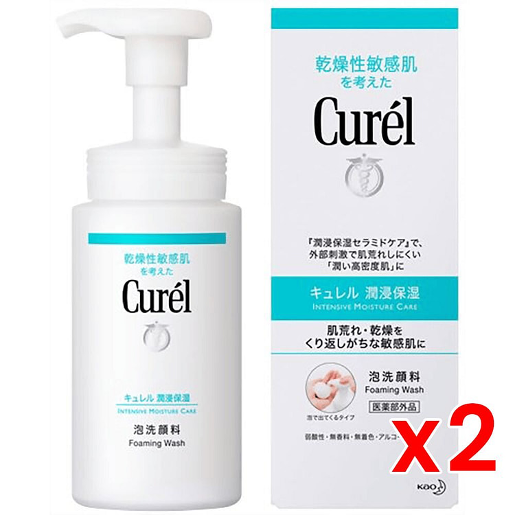 Curel Intensive Moisture Care Foaming Wash 150mlx2 1 count