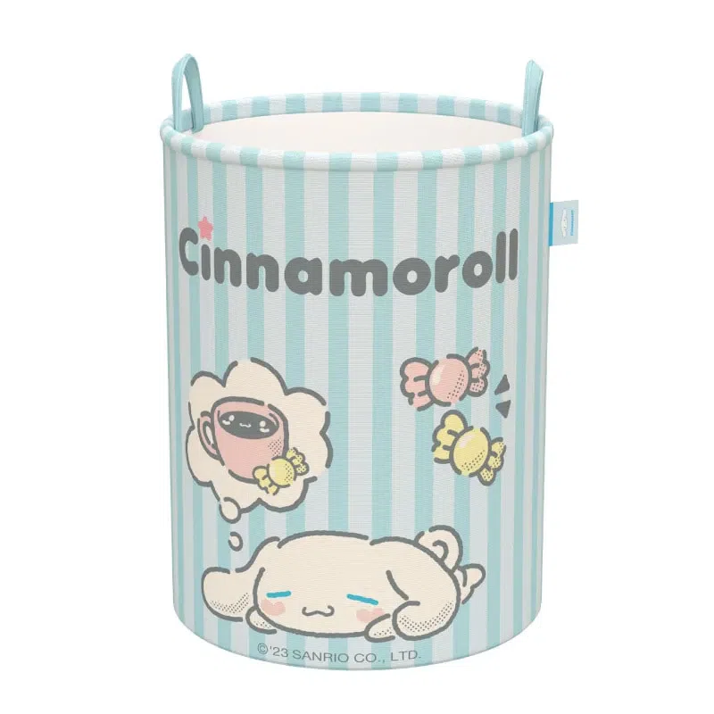 Sanrio Collapsible Cylinder Storage Basket-Cinnamoroll Style 1 each