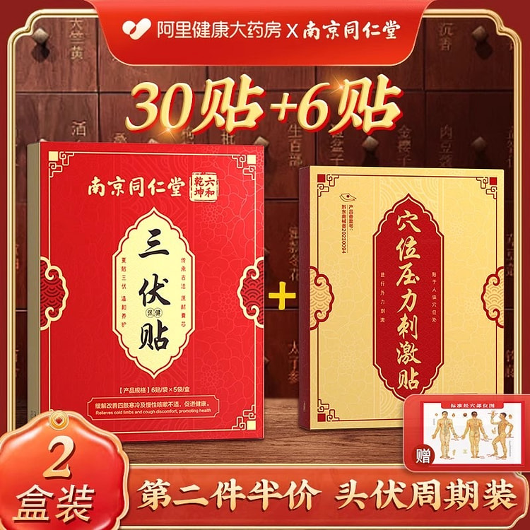 Nanjing Tongrentang Medical Sanfu Plaster 2-box se