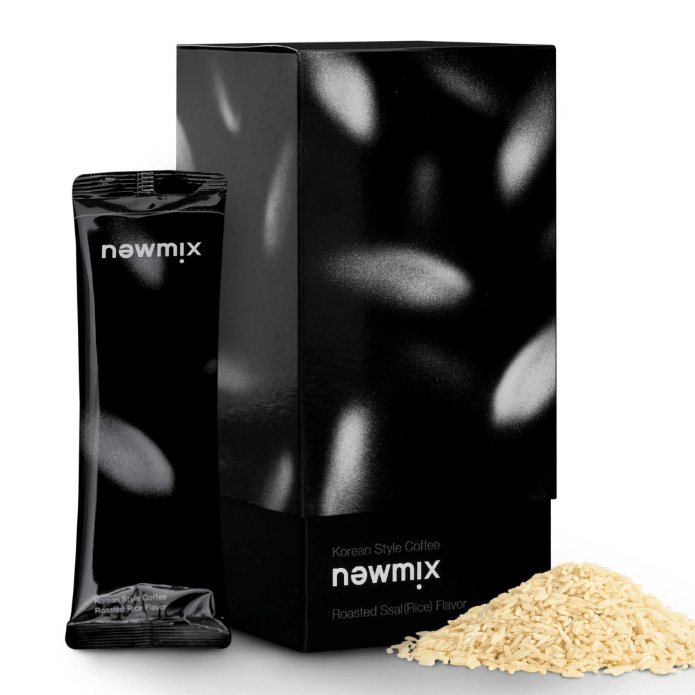 newmix Instant Coffee Premium Korean Mix Coffee (10 Sticks, Roasted rice flavor) 9.6 oz