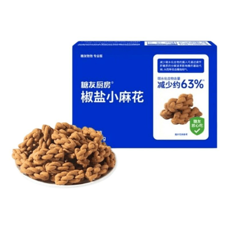 糖友厨房  椒盐小麻花咸香  90g*1盒 90 克