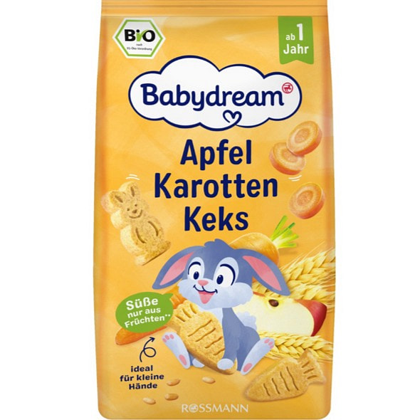 Babydream 苹果胡萝卜饼干（无添加糖）