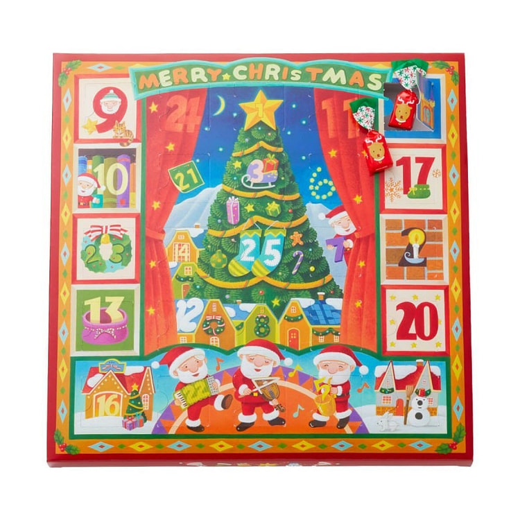 Christmas Sweet Holiday Calendar Gift Box 50Pieces