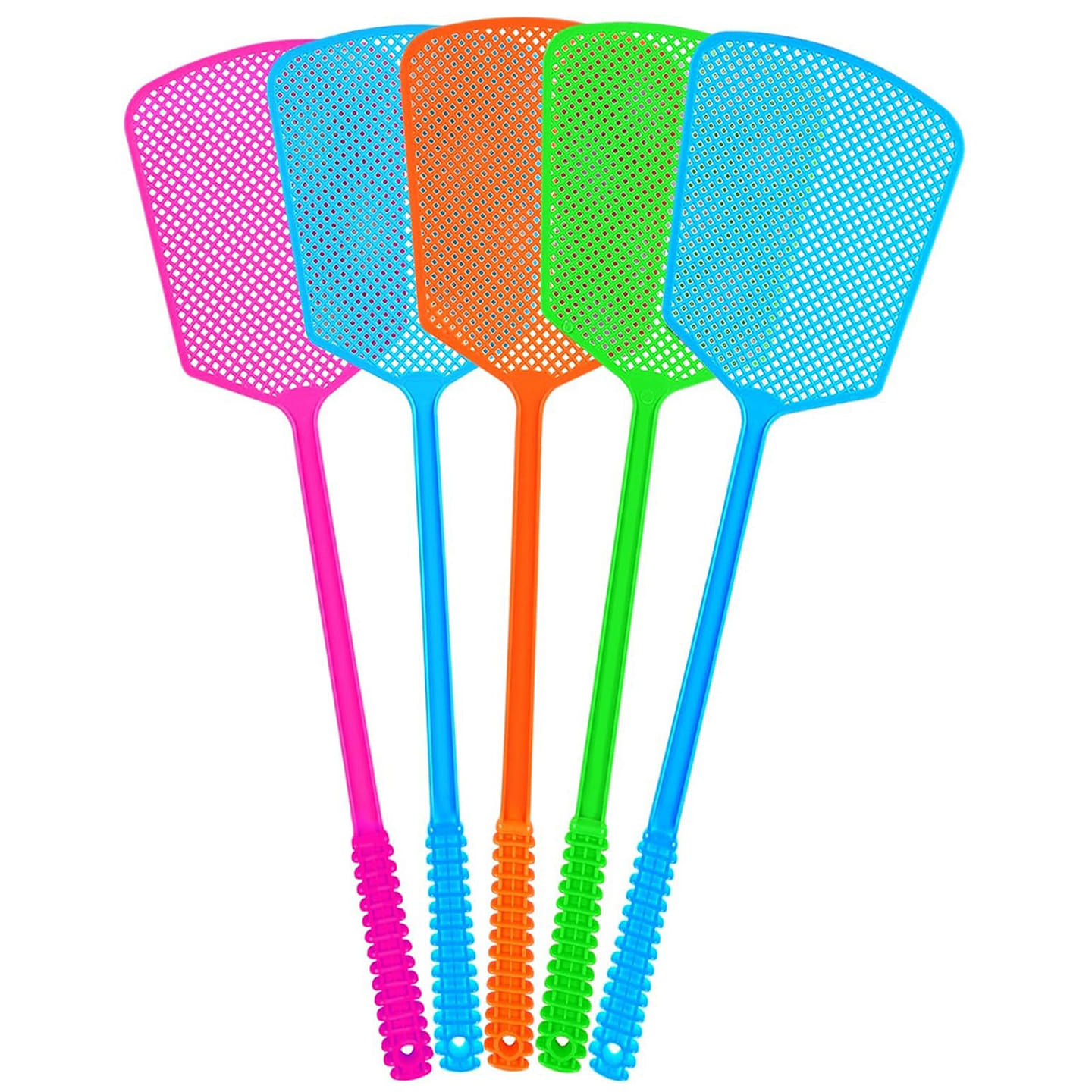 Fly Swatter,5 Pack Plastic Heavy Duty Manual Fly K 1 count