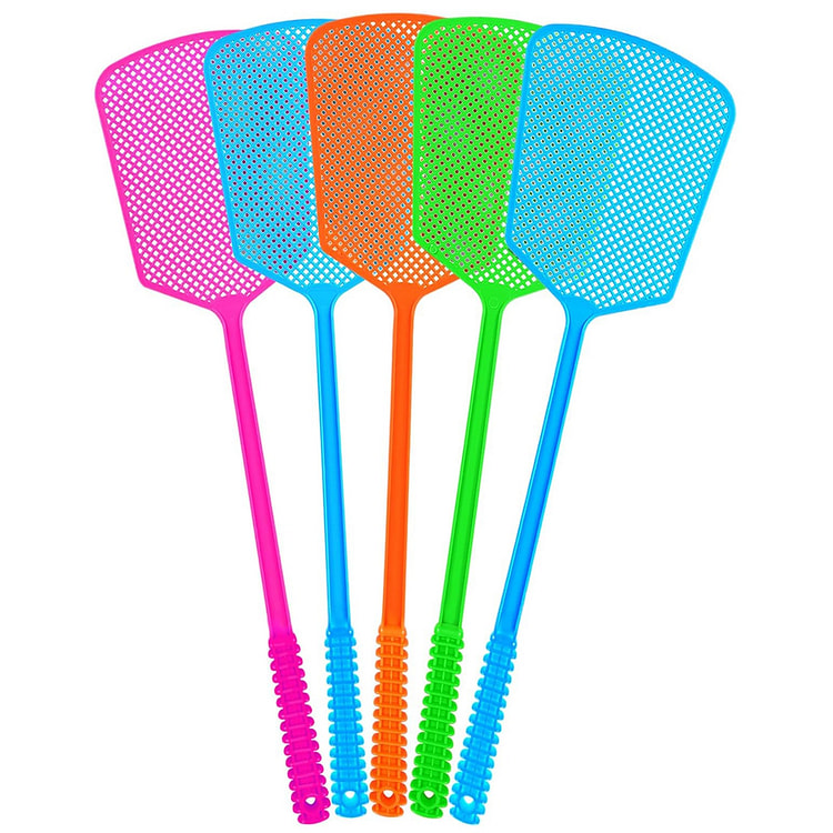 Fly Swatter,5 Pack Plastic Heavy Duty Manual Fly K 1 count