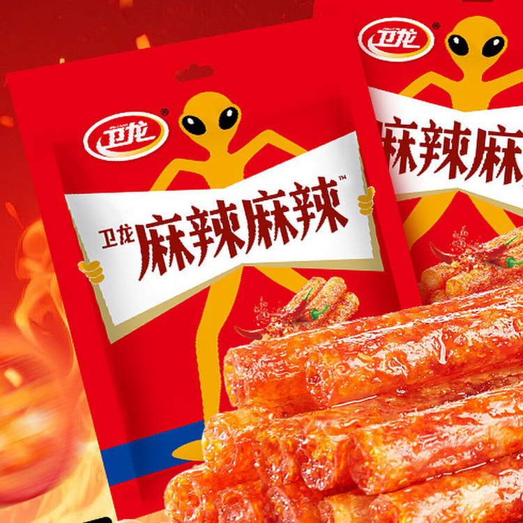 卫龙 辣条 零食休闲食品小吃 很麻很辣 24包 432 克
