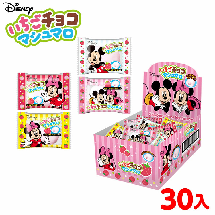 Mickey&Minnie Strawberry Chocolate Marshmallow 30P 1 box