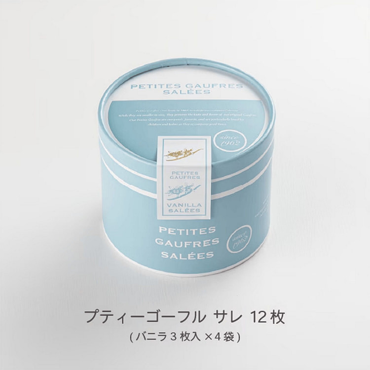 神户风月堂 迷你法兰酥薄饼 咸香香草 12枚 1 份