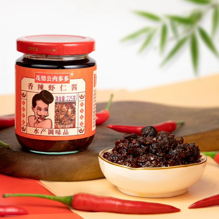 茂德公香辣虾仁辣椒酱广东特产225g