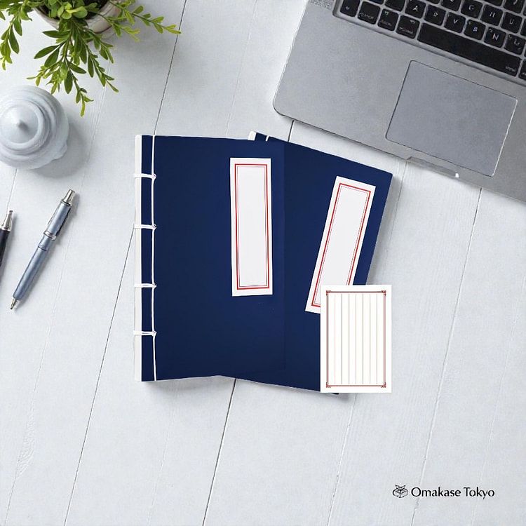 Fogman 日式精装笔记本套装 - 蓝色 200 克