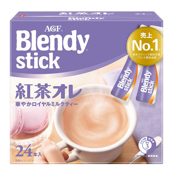 AGF Blendy 速溶咖啡棒红茶拿铁 24条装