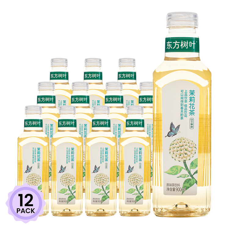 农夫山泉 东方树叶 茉莉花茶 无糖 大瓶装 900 毫升*12 包