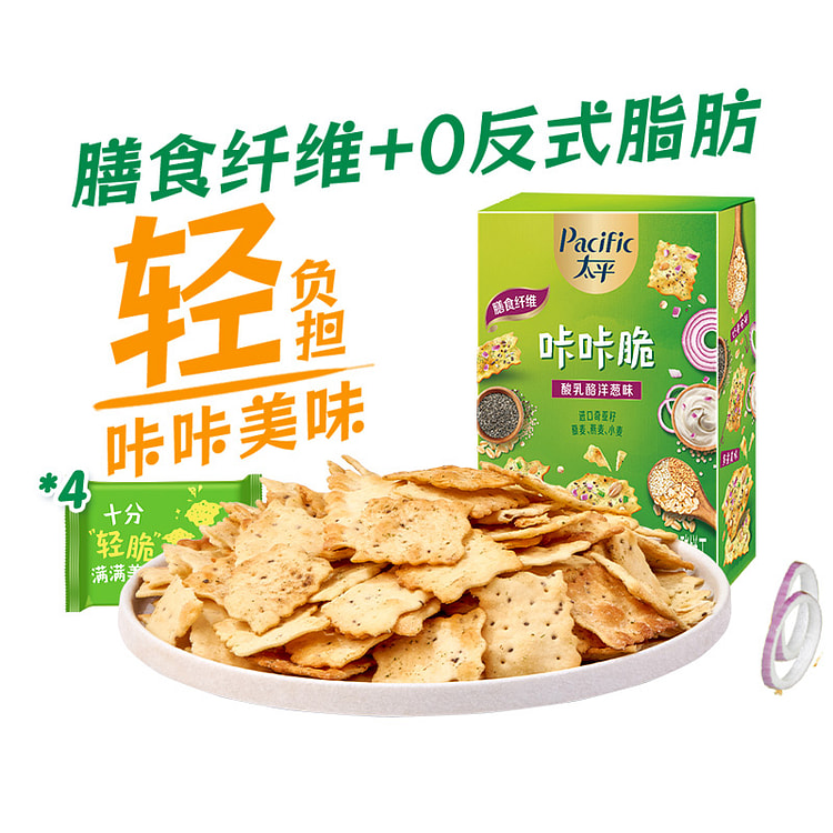 太平苏打饼干脆脆酸乳酪洋葱味 100g*1盒