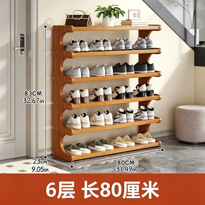 6-Tier Shoe Rack 80cm 1 count