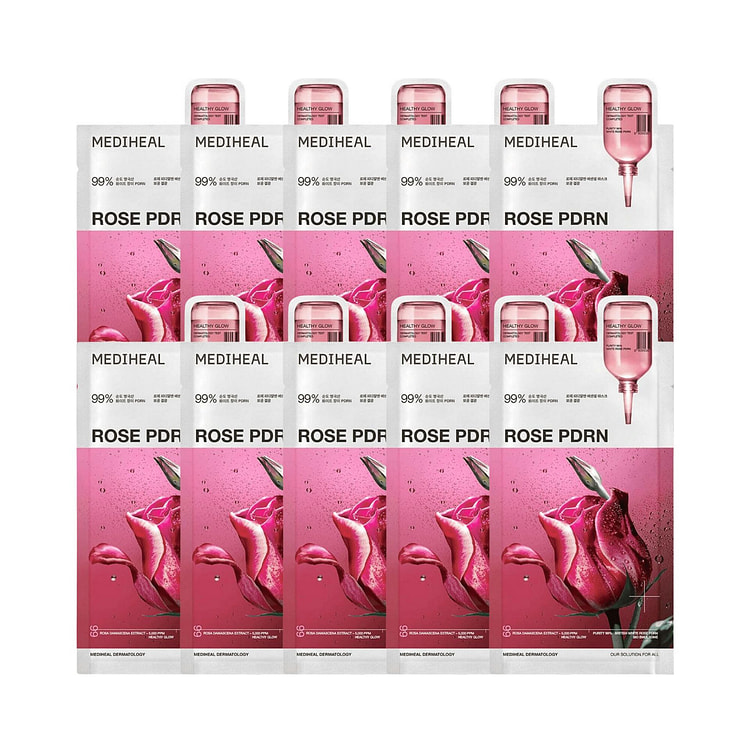 Mediheal Rose PDRN Glow Mask 10 pack