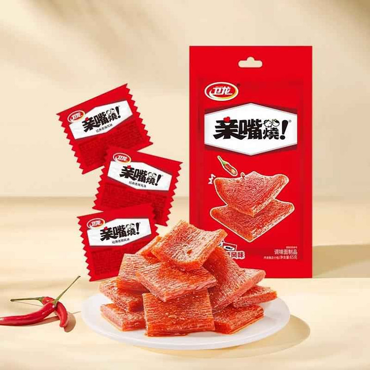 卫龙·香辣味亲嘴烧辣条195g 195 克