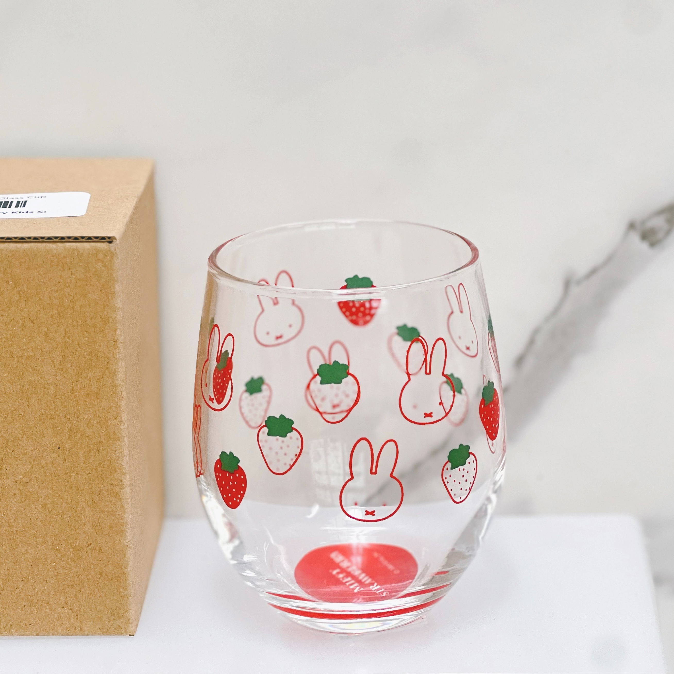 Get Japan Miffy Strawberry Kids Glass Cup (Gift Box) Delivered
