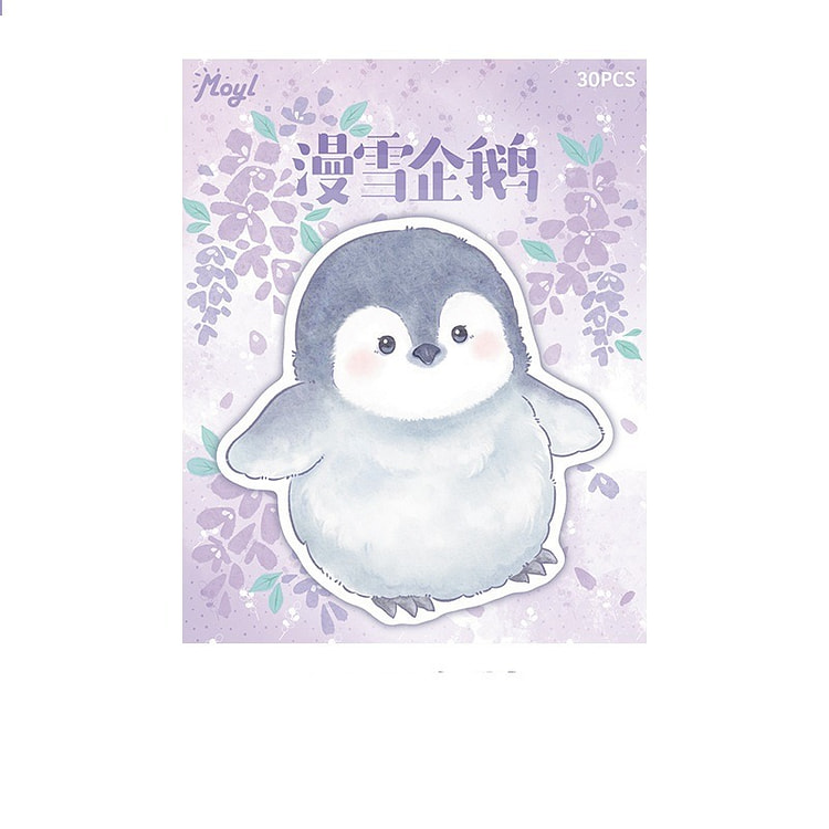 Ins Little Animal Sticky Notes Notepads - Penguin 1 count