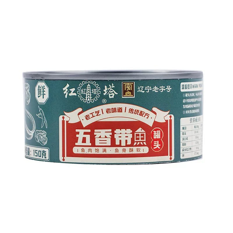 150g of canned red tower five-spiced hairtail fish 150 g