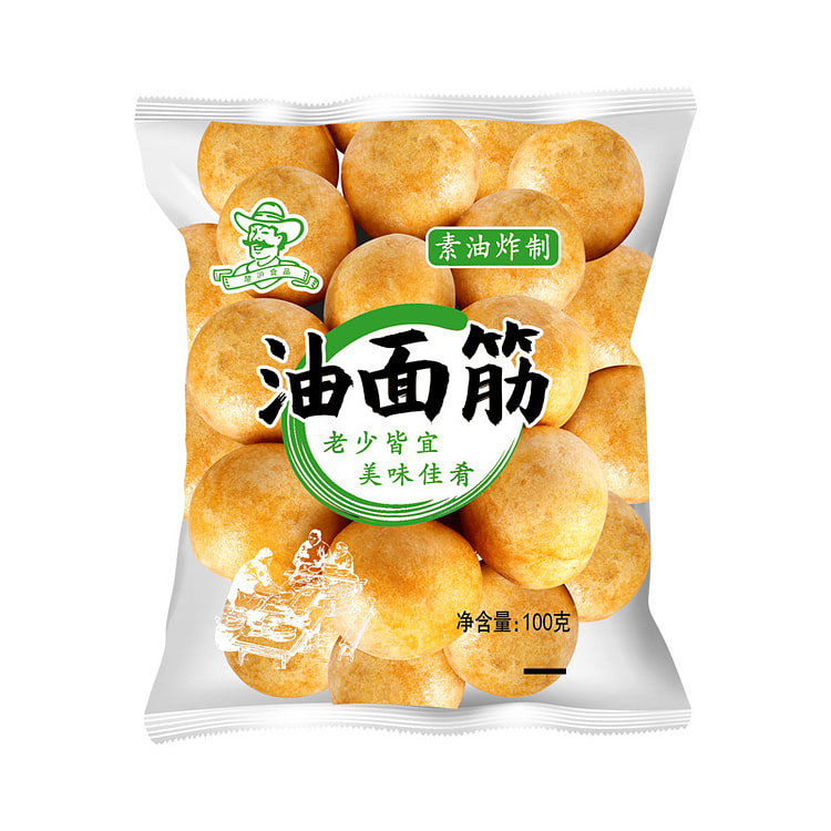 楚沪食品 清水油面筋无锡特产 油面筋塞肉麻辣烫火锅食材油面筋泡球 100g*1袋